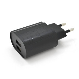Набір 2 в 1 СЗУ With iPhone Cable 110-240V PZX P23, 2xUSB, 2,4A, Black, Blister-box