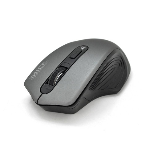Миша бездротова iMICE G-1800, 4 кнопки, 800/1200/1600 DPI, 2.4Ghz 10м, Windows xp/Vista/Win7/8/10 Mac OS X, 2*AAA, Gray, COLOR BOX, Q60