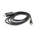 Кабель VEGGIEG MH-3 MiniDisplay Port (тато) на HDMI (тато), 3m, підтримує 1920 * 1080, Black, Пакет