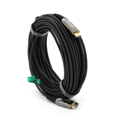 Кабель VEGGIEG HA-20 HDMI-HDMI 4K UHD, 20.0m, v2,0, OD-4.0mm, круглий, Black, коннектор Black-Metal, Box