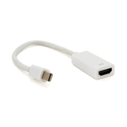 Конвертер mini Display Port (тато) на HDMI(мама) 10cm, White, 4K/2K, Пакет