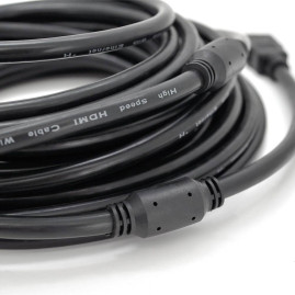 Кабель Ritar Premium PL-HD94 HDMI-HDMI Ultra HD 1080P, 1.5m, v1,4, OD-7.3mm, з фільтром, круглий Black, коннектор Gold, Box, Q150