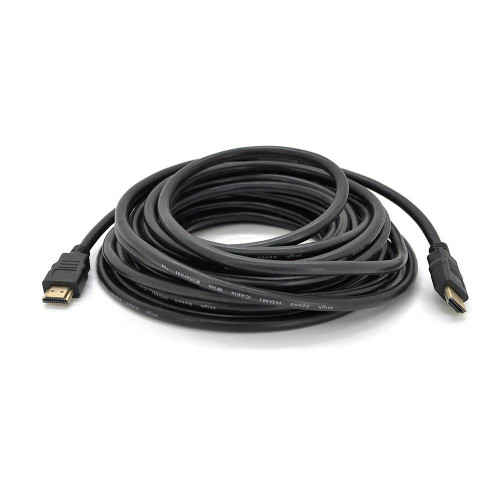 Кабель Ritar Premium PL-HD94 HDMI-HDMI Ultra HD 1080P, 20.0m, v1,4, OD-8.0mm, з фільтром, круглий Black, конектор Gold, Box, Q20