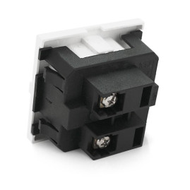 Розетка врізна з заземленням E-08, Input: AC 100-250V 16A, White