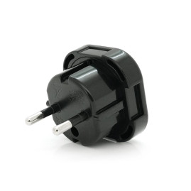 Перехідник на євророзетку YT-9625B Black, 110-250V, 10-16A, 1800W