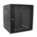 Шафа Merlion 27U, 600*450*1303mm (Ш*Г*В)мм загартоване скло, чорна, сталь 1,2мм із замком (в розібраному вигляді!!!)