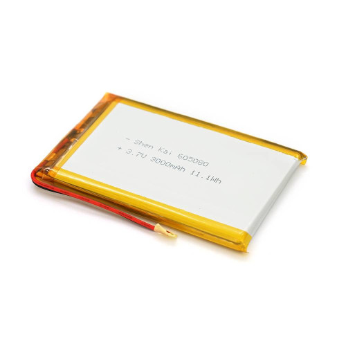 Літій-полімерний акумулятор 6*50*80mm (Li-ion 3.7В 3000мА·год)