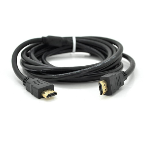 Кабель Premium Ritar PL-HD94 HDMI-HDMI Ultra HD 1080P, 2.0m, v1,4, OD-7.3mm, з фільтром, круглий Black, конектор Gold, Пакет, Q120