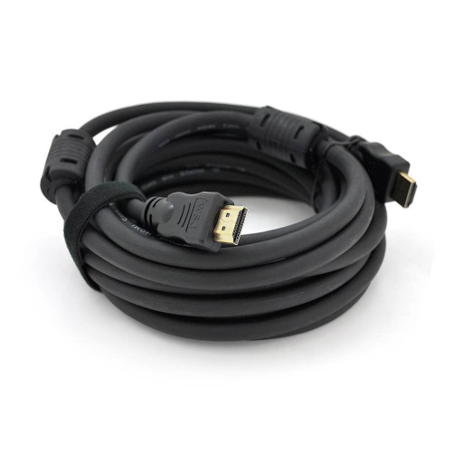 Кабель Ritar PL-HD348 HDMI-HDMI Ultra HD 4K,1080P, 15.0m, v1,4, OD-8.0mm, з фільтром, круглий Black, конектор Gold, Пакет, Q25