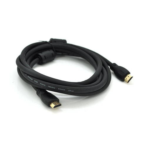 Кабель Ritar PL-HD347 HDMI-HDMI 19+1, Ultra HD 4Kx2K, 2160P, 3.0m, v2,0, OD-6.0mm, з фільтром, круглий Black, конектор Gold, Пакет, Q80