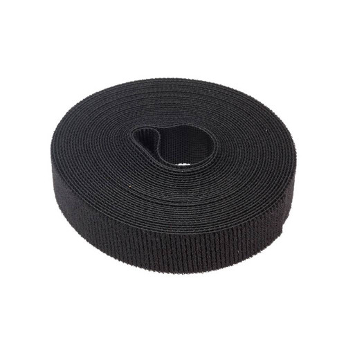 Стяжки на липучці ширина 15мм, рулон 45м, чорні, ціна за рулон
