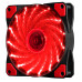 Кулер корпусний 12025 DC sleeve fan 3pin + 2pin - 120 * 120 * 25мм, 12V, 1100об / хв, 15LED, Red