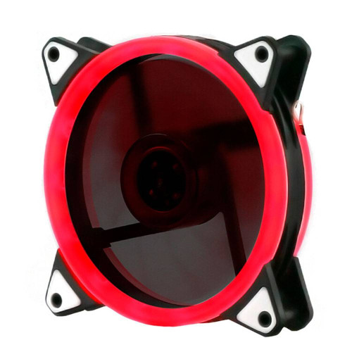 Кулер корпусний 12025 DC sleeve fan 4pin - 120 * 120 * 25мм, 12V, 1100об / хв, Red, двосторонній