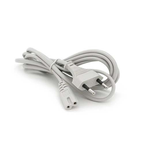 Кабель живлення 1.8m, 0.75mm, PC-184/2 CEE7/16-C7 2 pin (для побутової техніки), Gray, OEM Q500