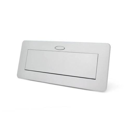 Розетка для підлоги висувна із заземленням J29L, дві розетки + 2 * USB + 2* RJ45, Input: AC 100-250V 16A, Silver