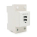 USB-роз'єм на DIN-рейку, DC5V/2.1A, 1P, IP22