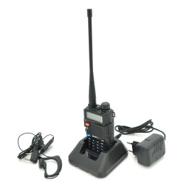 Бездротова рація Baofeng UV-5R-5W, корпус пластмас, частота 400-470MHz, Mix color, BOX
