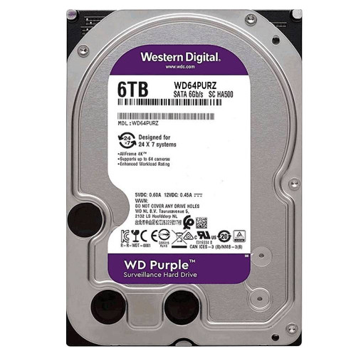 Жорсткий диск Western Digital Purple 6TB 5400rpm 256MB WD64PURZ 6Gb/s