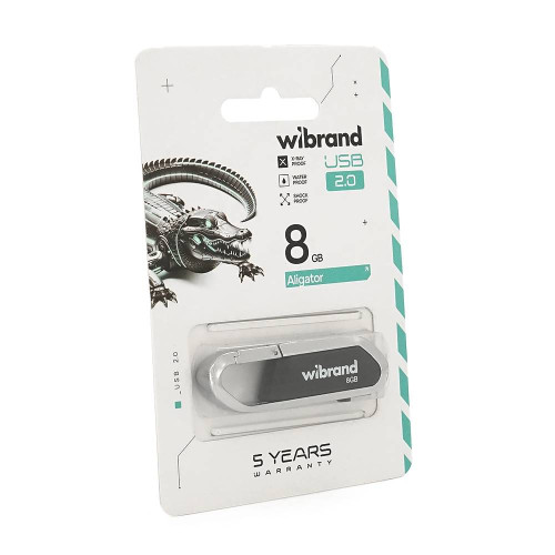 Флеш-накопичувач Mibrand Aligator, USB 2.0, 8GB, Blister