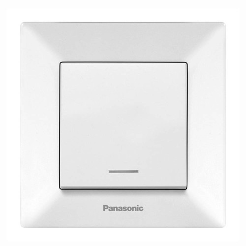 Вимикач Panasonic Arkedia Slim одноклавішний з підсвіткою, білий