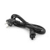 Кабель живлення Schuko PC-186 CEE7/7-IEC C5, 1.8M, 0.75mm, для ноутбука, OEM Q80 МЕДЬ!!!