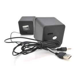 Колонки 2.0 Kisonli V410 для ПК і ноутбука, USB + 3.5mm, 2x1.5W, 20Hz- 20KHz, Black, BOX, Q80