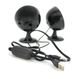 Колонки 2.0 Kisonli S-888 для ПК и ноутбука, USB + 3.5mm, 2x3W, 20Hz- 20KHz, Black, BOX, Q60