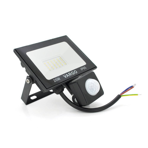 Прожектор LED c датчиком руху Vg-20W, IP65, 6500K, 2700Лм. Box