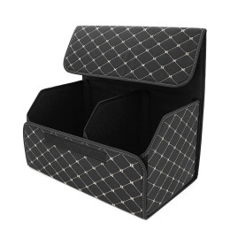 Складаний шкіряний автомобільний органайзер 540*320*300, Black-Gold