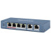 4-портовий некерований POE комутатор Hikvision DS-3E0106HP-E , 4×100 Мбіт/с RJ45 (1 Hi-PoE) + 2×100 Мбіт/с