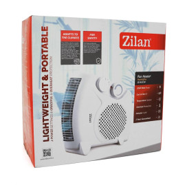 Тепловентилятор спіральний ZILAN ZLN5534, 2000Вт, 3 режими Сold air/1000/2000Вт, Box