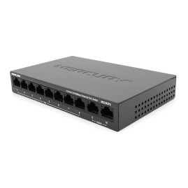 Комутатор POE Mercury MS10CPS з 8 портами POE + 2 порти UP-Link 100Мбіт, БП у комплекті, Q18
