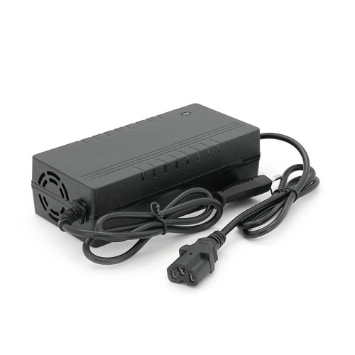 Зарядний пристрій Jinyi для акумуляторів Li-ion 48V2A(54,6V),13S,штекер Triangle plug (T-tipe/IEC/C13 N+L-),з індикацією,BOX