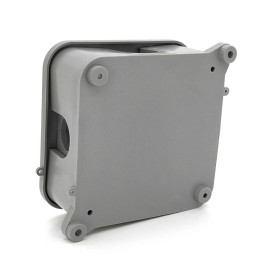 Коробка розподільна зовнішня PIPO Р30 110х110х60мм; IP54; пластик; (РР) 4 гермовводи; сіра; Q50
