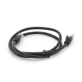 Патч-корд литий RITAR, UTP, RJ45, Cat.6, 1m, чорний, Cu (мідь)
