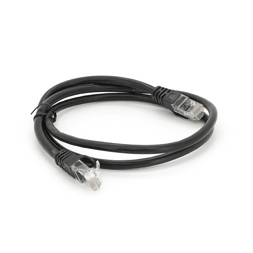 Патч-корд литий RITAR, UTP, RJ45, Cat.6, 1m, чорний, Cu (мідь)