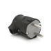 Вилка із заземленням кутова, 16A 250V, A105, Black, Q40