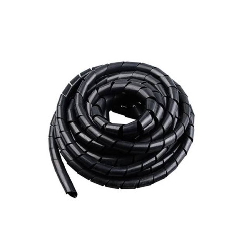 Спіральний кабельний організатор діаметр 8mm, довжина 12m, Black
