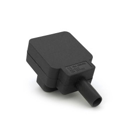 Триконтактний роз'єм IEC320 C14 (кутовий 90°) тато, 250V, 10A, під пайку Q50/500