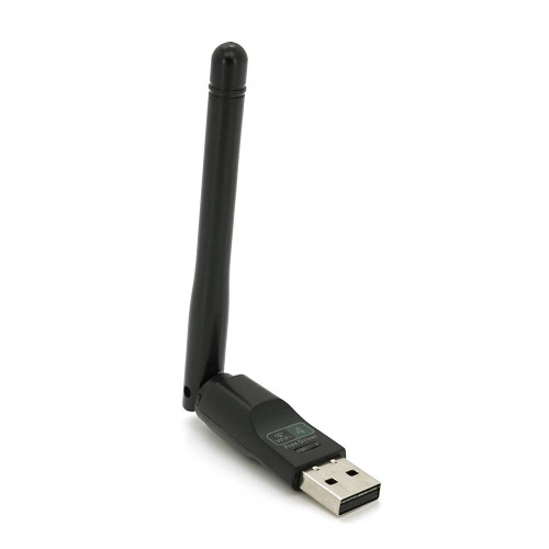 Бездротовий мережевий адаптер з антеною 10см Wi-Fi-USB LV / CL-UW07BT - 8723DU, 802.11bgn, 150MB, 2.4 GHz, WIN7 / XP / Vista / 2K / MAC / LINUX, Blister Q