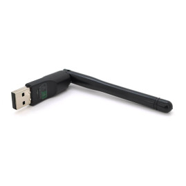 Бездротовий мережевий адаптер з антеною 10см Wi-Fi-USB LV / CL-UW07BT - 8723DU, 802.11bgn, 150MB, 2.4 GHz, WIN7 / XP / Vista / 2K / MAC / LINUX, Blister Q