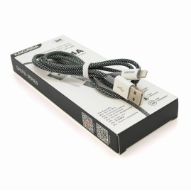 Кабель iKAKU KSC-723 GAOFEI smart charging cable for iphone, Black, довжина 1м, 2.4A, BOX