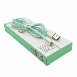 Кабель iKAKU KSC-723 GAOFEI smart charging cable for iphone, Green, довжина 1м, 2.4A, BOX