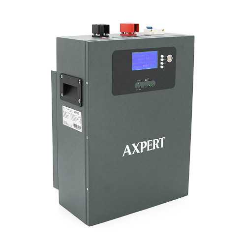Аккумуляторная батарея AXPERT LiFePO425.6V 100Ah, 2,56kWh, BMS100A, CAN2.0/RS232/RS485, 6000 cycles 300x148x42023,5 kg