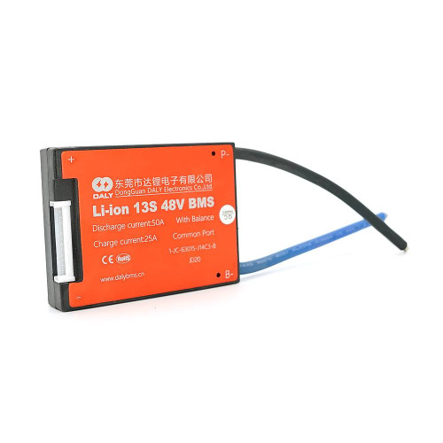 BMS плата DaLy Li-ion 48V 13S 25/50A