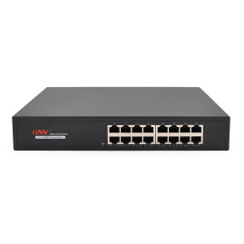 Комутатор Ethernet ONV-H1016 у металевому корпусі, 16*100Мб портів, 270х181х44 мм