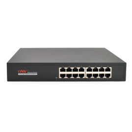 Комутатор Gigabit Ethernet ONV-H3016 у металевому корпусі, 16*1000Мб портів, 270х181х44 мм