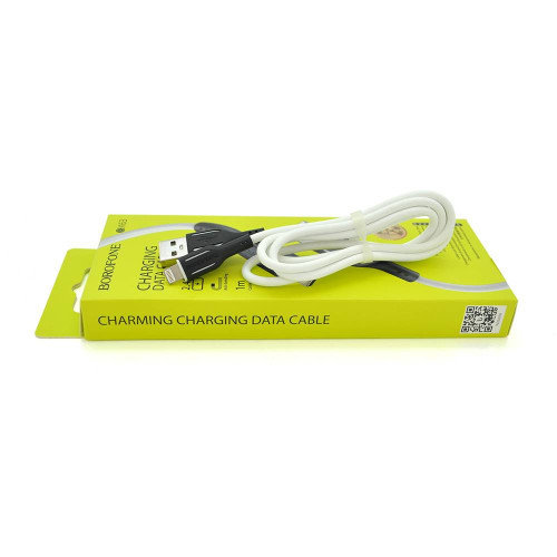Кабель Borofone BX63, USB-Lighting, 2.4A, довжина 1м, White, BOX