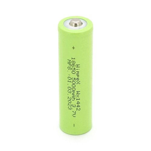Акумулятор WMP-5000 18650 Li-Ion Tip Top, 2000mAh, 3.7V, Green