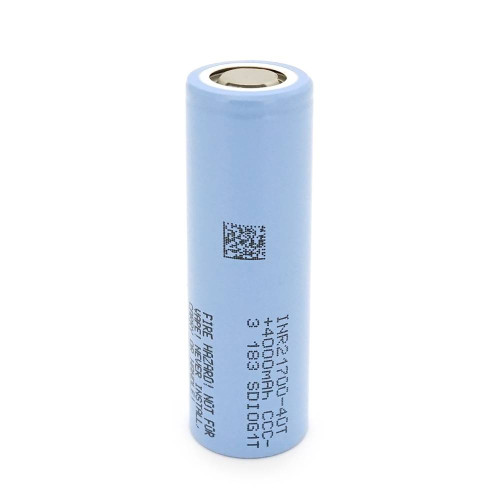 Акумулятор 21700 Li-Ion Samsung INR21700-40T 4000mAh, 35A, 4.2/3.6/2.5V, 2 шт. в упаковці, ціна за 1 шт
